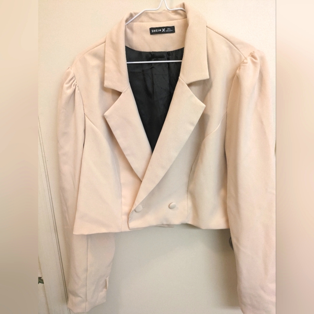Shein crop top blazer